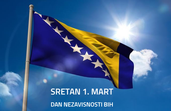 Sretan 1. mart – Dan nezavisnosti BiH 2023